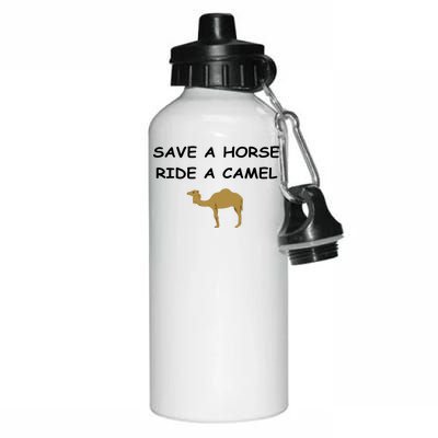 Save A Horse Ride A Camel Funny Aluminum Water Bottle 