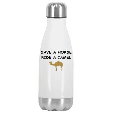 Save A Horse Ride A Camel Funny Stainless Steel Insulated Water Bottle