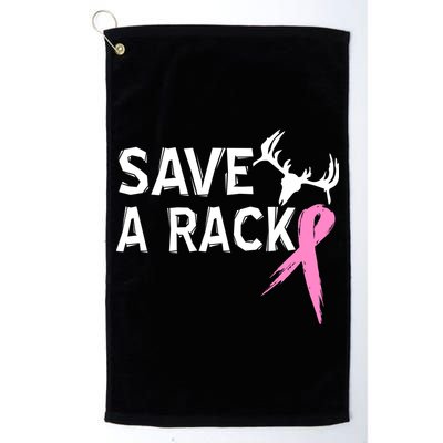 Save A Rack Breast Cancer Ribbon Golf Towel