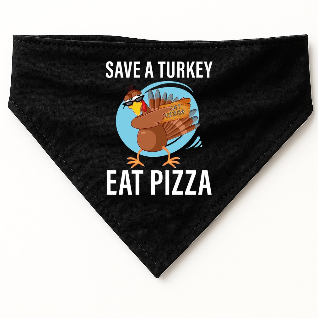 Save A Turkey Eat A Pizza USA-Made Doggie Bandana
