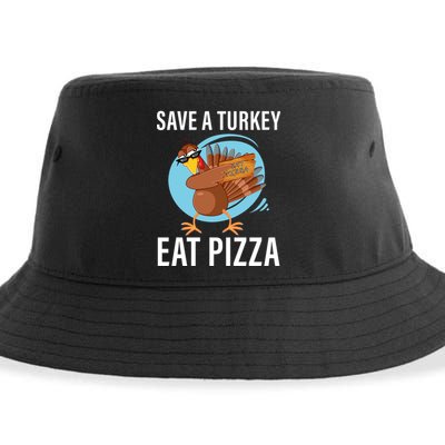 Save A Turkey Eat A Pizza Sustainable Bucket Hat