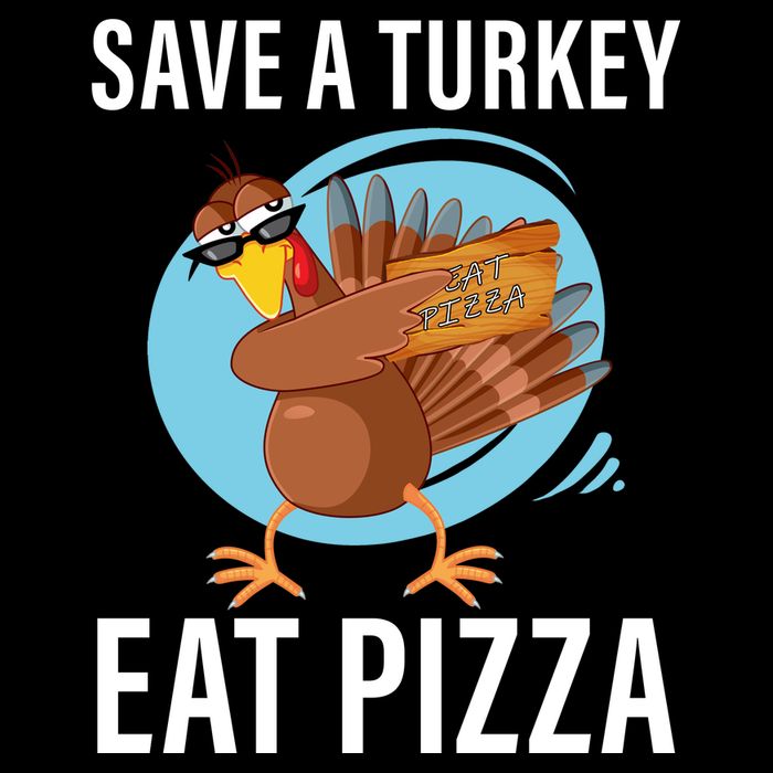 Save A Turkey Eat A Pizza 7-Panel Snapback Hat