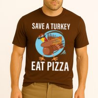 Save A Turkey Eat A Pizza Cooling Performance Crew T-Shirt