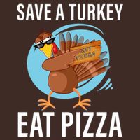 Save A Turkey Eat A Pizza Cooling Performance Crew T-Shirt