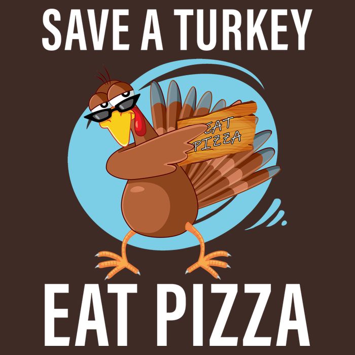 Save A Turkey Eat A Pizza Cooling Performance Crew T-Shirt