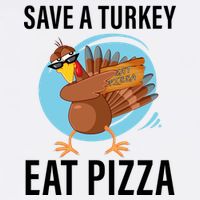 Save A Turkey Eat A Pizza Garment-Dyed Sweatshirt