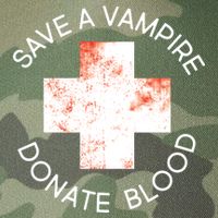 Save A Vampire Donate Blood Legacy Tie Dye Trucker Hat