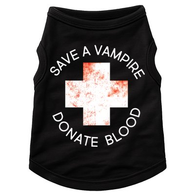 Save A Vampire Donate Blood Doggie Tank