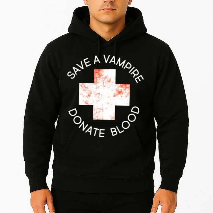 Save A Vampire Donate Blood Hoodie
