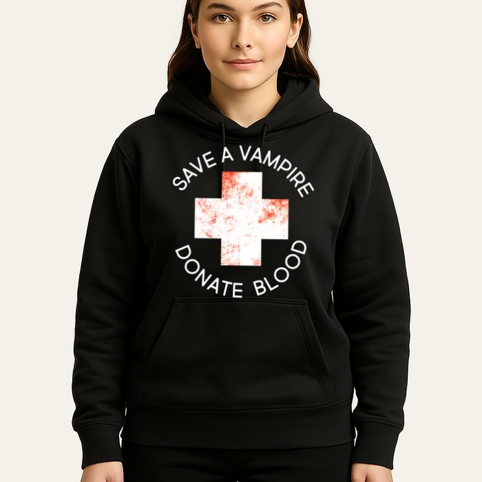 Save A Vampire Donate Blood Hoodie