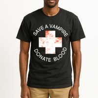 Save A Vampire Donate Blood Tall T-Shirt