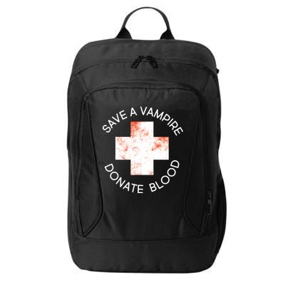 Save A Vampire Donate Blood City Backpack
