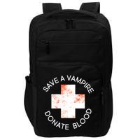 Save A Vampire Donate Blood Impact Tech Backpack