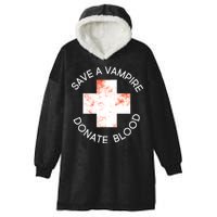 Save A Vampire Donate Blood Hooded Wearable Blanket