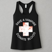 Save A Vampire Donate Blood Womens Tank Top