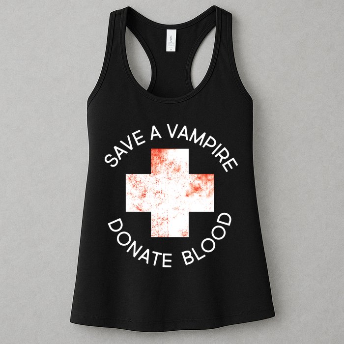 Save A Vampire Donate Blood Womens Tank Top