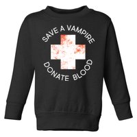 Save A Vampire Donate Blood Toddler Sweatshirt