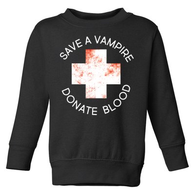 Save A Vampire Donate Blood Toddler Sweatshirt