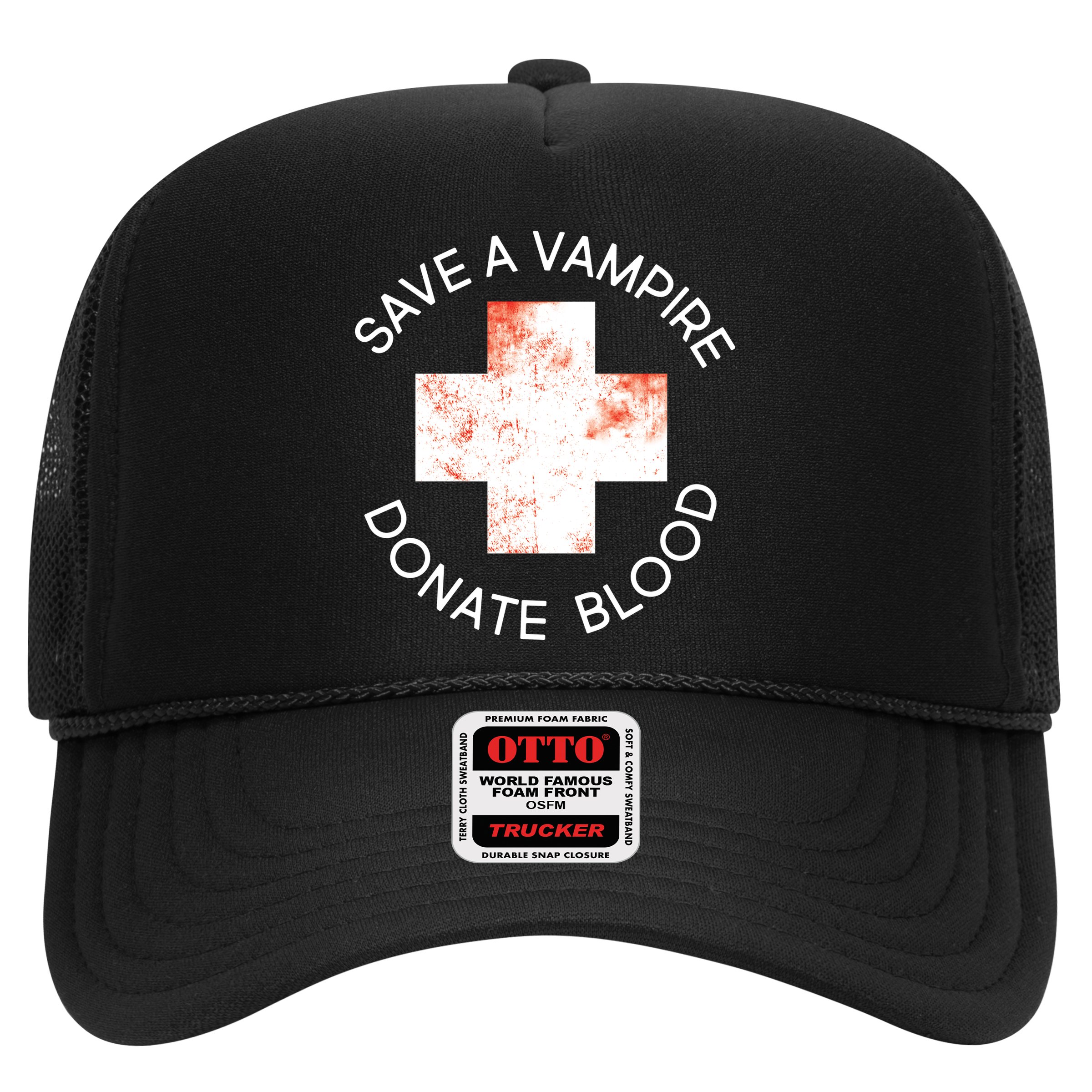 Save A Vampire Donate Blood Hat