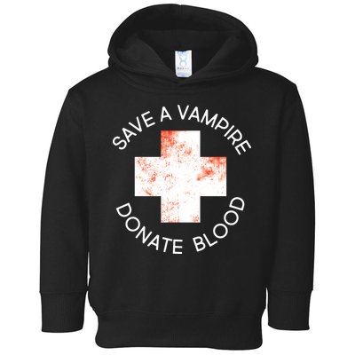 Save A Vampire Donate Blood Toddler Hoodie