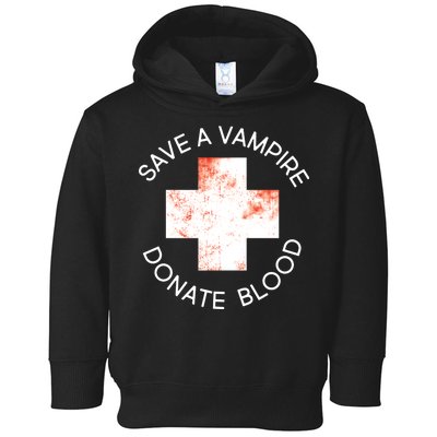 Save A Vampire Donate Blood Toddler Hoodie