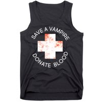 Save A Vampire Donate Blood Tank Top