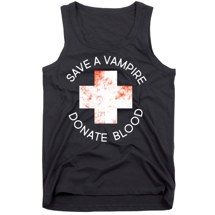 Save A Vampire Donate Blood Tank Top