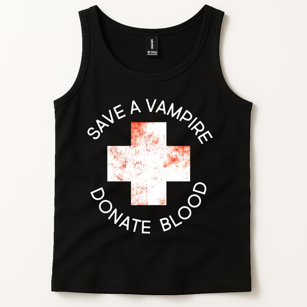 Save A Vampire Donate Blood Tank Top