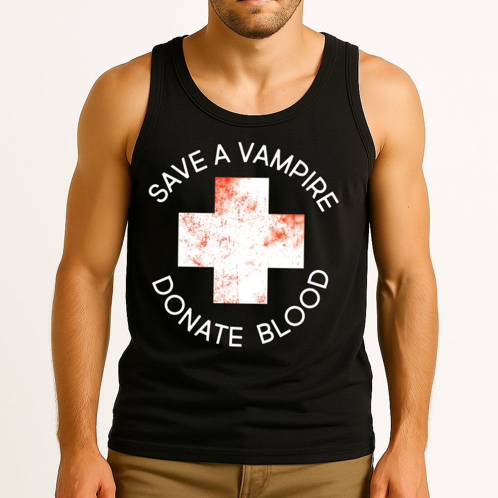 Save A Vampire Donate Blood Tank Top