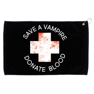 Save A Vampire Donate Blood Grommeted Golf Towel