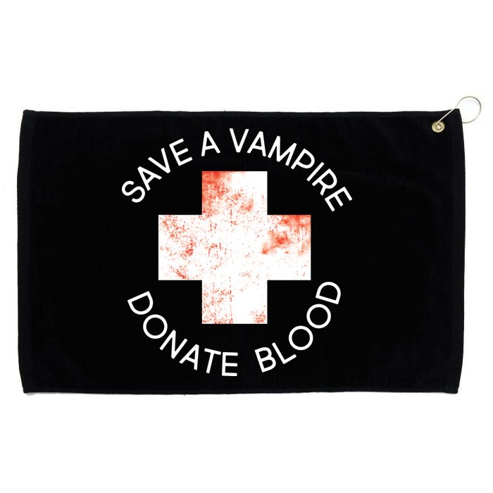 Save A Vampire Donate Blood Grommeted Golf Towel