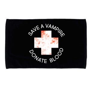 Save A Vampire Donate Blood Microfiber Hand Towel