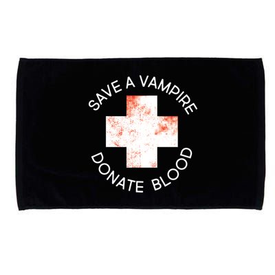 Save A Vampire Donate Blood Microfiber Hand Towel