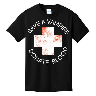 Save A Vampire Donate Blood Kids T-Shirt