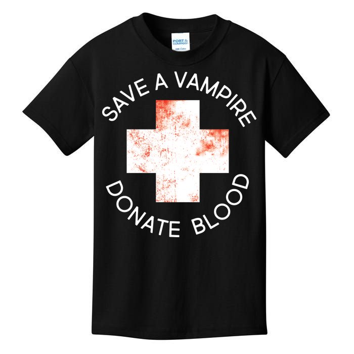 Save A Vampire Donate Blood Kids T-Shirt