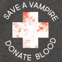 Save A Vampire Donate Blood Vector Backpack