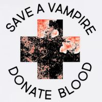 Save A Vampire Donate Blood Garment-Dyed Sweatshirt