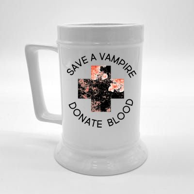 Save A Vampire Donate Blood Beer Stein