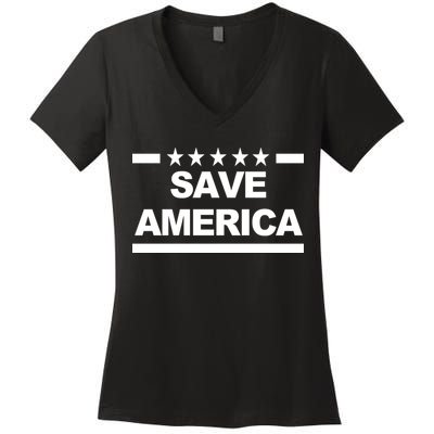 Save America Pro American Women's V-Neck T-Shirt