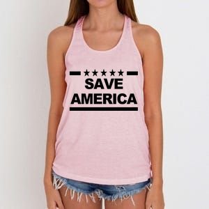 Save America Pro American Women's Knotted Racerback Tank