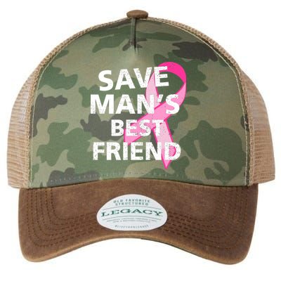 Save Man's Best Friend Breast Cancer Ribbon Legacy Tie Dye Trucker Hat