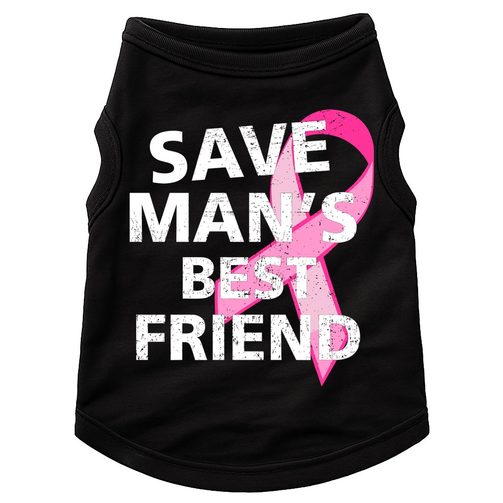 Save Man's Best Friend Breast Cancer Ribbon Doggie Tank