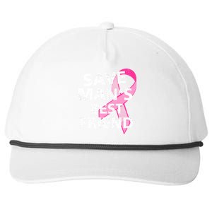 Save Man's Best Friend Breast Cancer Ribbon Snapback Five-Panel Rope Hat