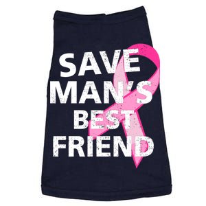 Save Man's Best Friend Breast Cancer Ribbon Doggie Tank