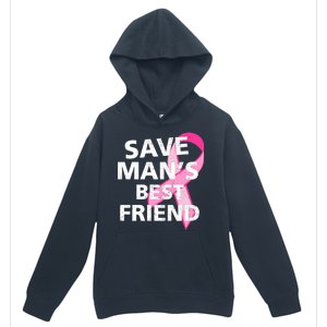 Save Man's Best Friend Breast Cancer Ribbon Urban Pullover Hoodie