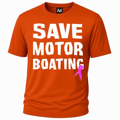 Save Motor Boating Breast Cancer Cooling Performance Crew T-Shirt