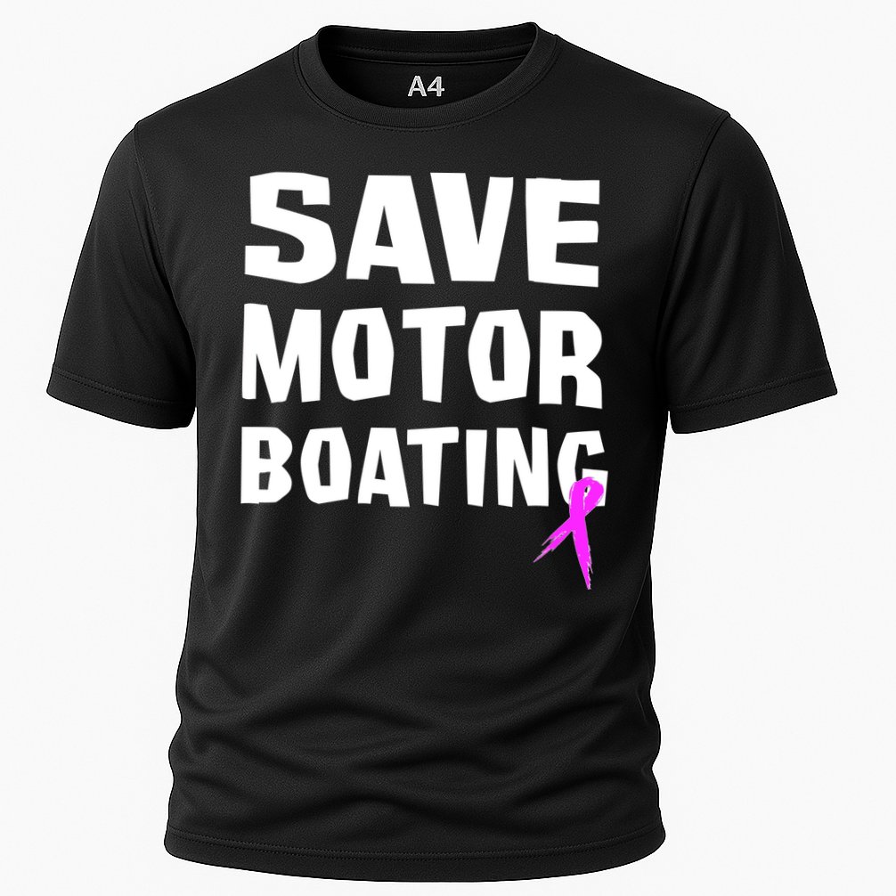 Save Motor Boating Breast Cancer Cooling Performance Crew T-Shirt