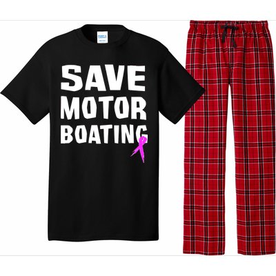 Save Motor Boating Breast Cancer Pajama Set