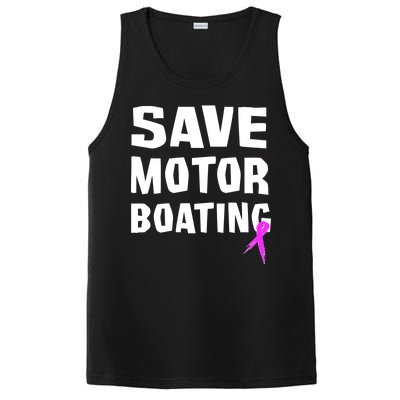 Save Motor Boating Breast Cancer PosiCharge Competitor Tank