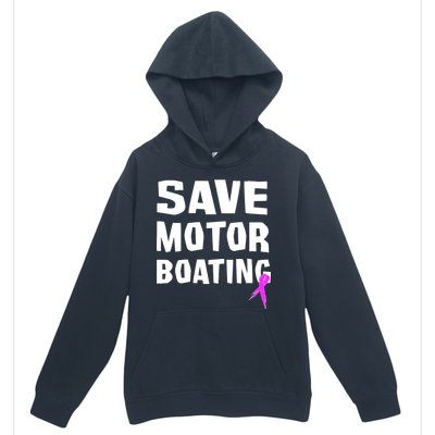 Save Motor Boating Breast Cancer Urban Pullover Hoodie